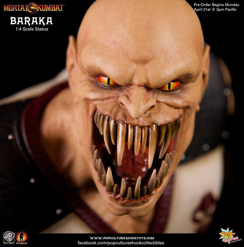 Illustration for article titled Mortal Kombat Baraka Sculpture